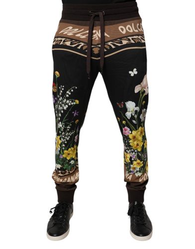 Floral Cotton Jogger SweatMen's Men's Pants - Dolce & Gabbana - Modalova