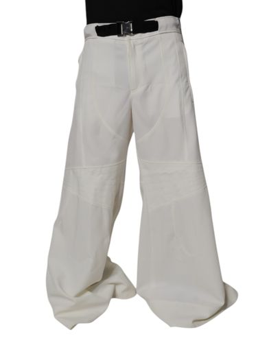 Mid Waist Wide Leg Men's Pants - Dolce & Gabbana - Modalova