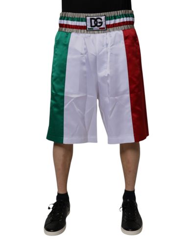 Italia Polyester Bermuda Men's Shorts - Dolce & Gabbana - Modalova