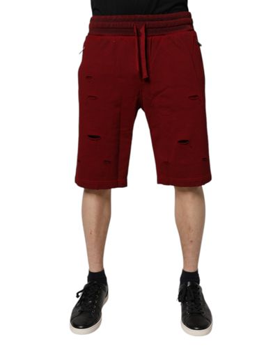 Rip Style Bermuda SweatMen's Men's Shorts - Dolce & Gabbana - Modalova