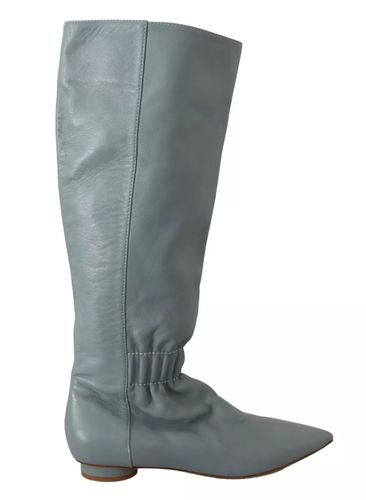 Leather Elastic Flats Pull On Knee High Boots Women's Shoes (Pre-Owned) - Red Valentino - Modalova