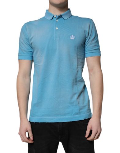 Cotton Crown Collared Men Polo Men's T-shirt (Pre-Owned) - Dolce & Gabbana - Modalova