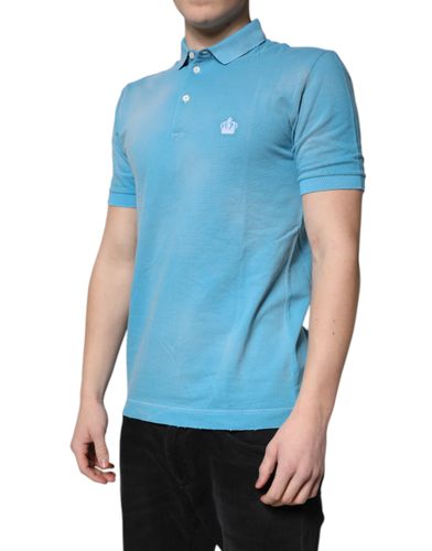 Cotton Crown Collared Men Polo Men's T-shirt (Pre-Owned) - Dolce & Gabbana - Modalova