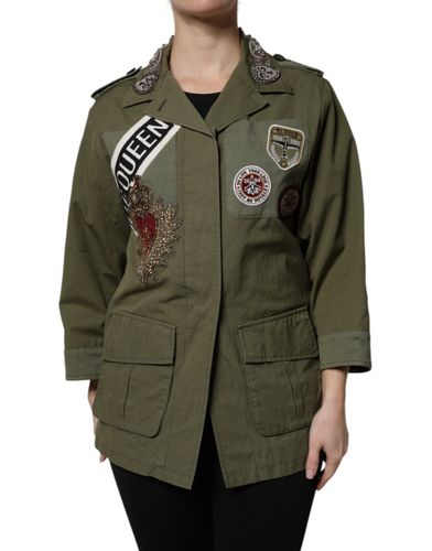 Military Queen Embellished Coat Women's Jacket - Dolce & Gabbana - Modalova