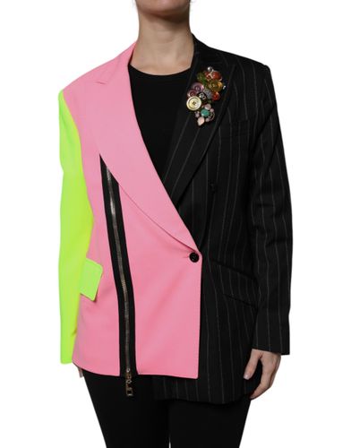 Patchwork Embellished Coat Women's Jacket - Dolce & Gabbana - Modalova
