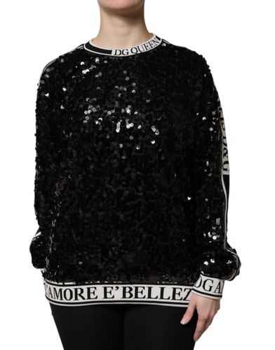 DG Queen Sequin Pullover Women's Sweater - Dolce & Gabbana - Modalova