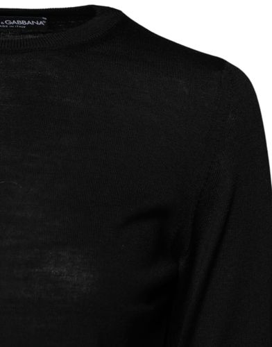 Wool Knit Crew Neck Pullover Women's Sweater - Dolce & Gabbana - Modalova