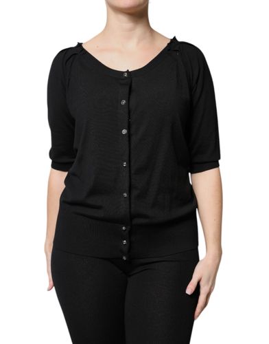 Button Down Short Sleeve Blouse Women's Top - Dolce & Gabbana - Modalova