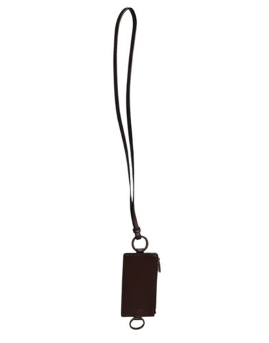 Calf Leather Lanyard Logo Card Holder Men's Wallet - Dolce & Gabbana - Modalova