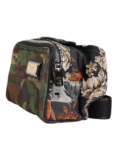 Camouflage Patchwork Logo Waist Fanny Pack Men's Bag - Dolce & Gabbana - Modalova
