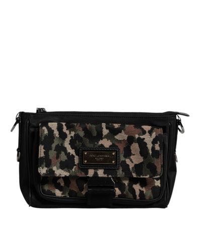 Leopard Jacquard Crossbody Men's Bag (Pre-Owned) - Dolce & Gabbana - Modalova