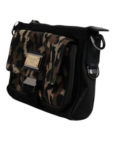 Leopard Jacquard Crossbody Men's Bag (Pre-Owned) - Dolce & Gabbana - Modalova