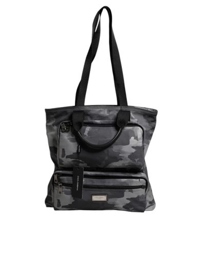 Camo Cotton Multiple Compartments Tote Men's Bag - Dolce & Gabbana - Modalova