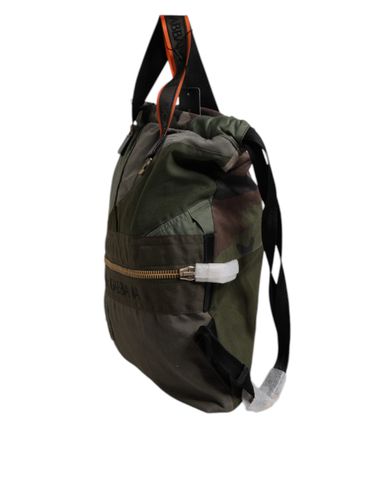 Military Patchwork Rucksack Backpack Men's Bag - Dolce & Gabbana - Modalova