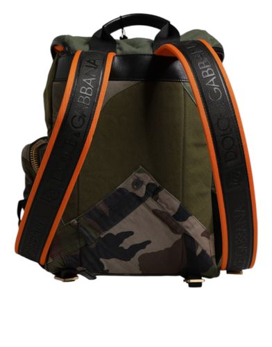 Military Patchwork Travel Backpack Men's Bag - Dolce & Gabbana - Modalova