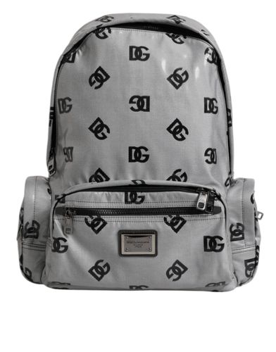 Polyester Black DG Logo Plaque Backpack Men's Bag - Dolce & Gabbana - Modalova