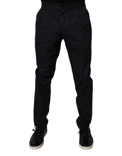 Dark Cotton Tapered Formal Men's Pants (Pre-Owned) - Dolce & Gabbana - Modalova
