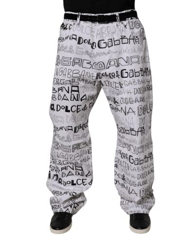 Logo Print Straight Men Denim Men's Jeans - Dolce & Gabbana - Modalova