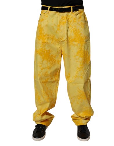 Tie Dye Cotton Straight Denim Men's Jeans (Pre-Owned) - Dolce & Gabbana - Modalova
