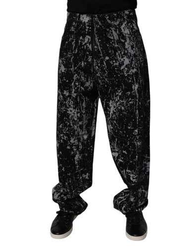 Tie Dye Cotton Straight Men Denim Men's Jeans - Dolce & Gabbana - Modalova