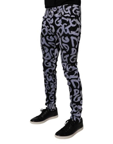 Logo Monogram Cotton Skinny Denim Men's Jeans - Dolce & Gabbana - Modalova