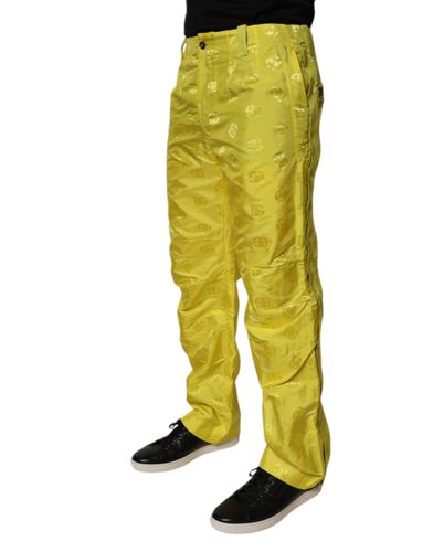 DG Monogram Polyester Straight Men's Pants - Dolce & Gabbana - Modalova