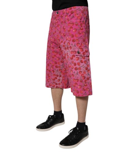 Cherry Print Cargo Cotton Men's Shorts (Pre-Owned) - Dolce & Gabbana - Modalova