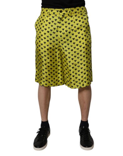 Silk Heart Print Bermuda Men's Shorts (Pre-Owned) - Dolce & Gabbana - Modalova