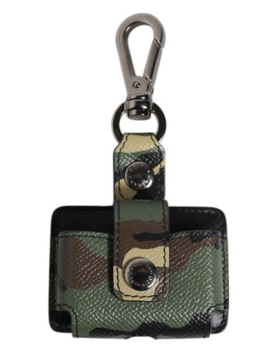 Camouflage Leather Airpods Men's Case - Dolce & Gabbana - Modalova