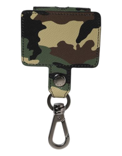 Camouflage Leather Airpods Men's Case - Dolce & Gabbana - Modalova