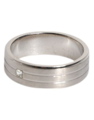 Tone Brass Clear Crystal DG Logo Men's Ring - Dolce & Gabbana - Modalova