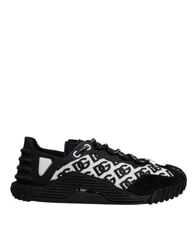 Black Logo Lace Up Low Top NS1 Sneakers Men's Shoes (Pre-Owned) - Dolce & Gabbana - Modalova