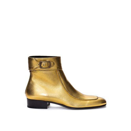Leather Ankle Women's Boots - Saint Laurent - Modalova