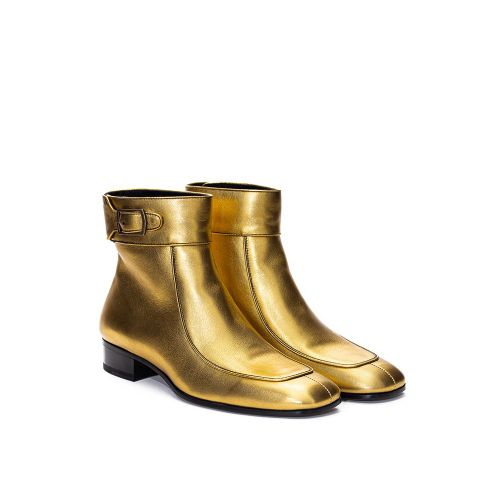 Leather Ankle Women's Boots - Saint Laurent - Modalova