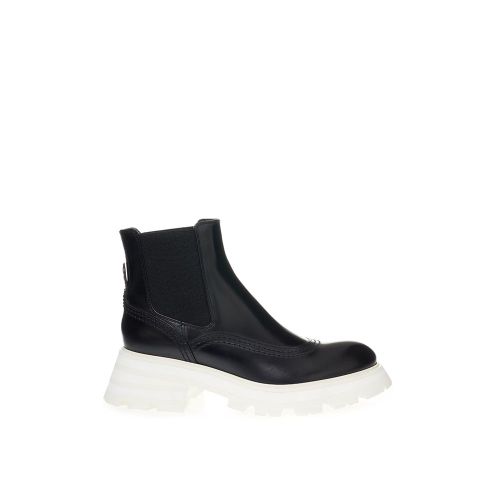 Leather Chelsea Women's Boots - Alexander McQueen - Modalova