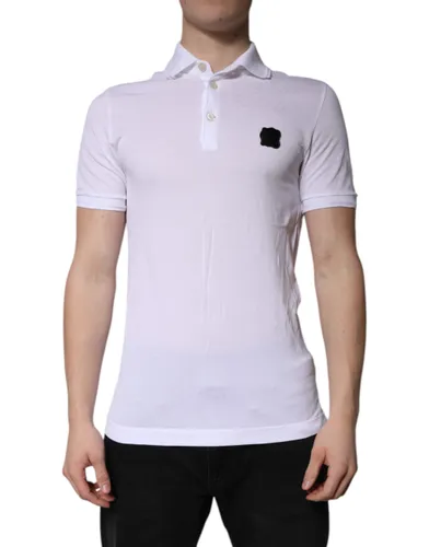 Cotton Logo Collared Polo Men's T-shirt - Dolce & Gabbana - Modalova