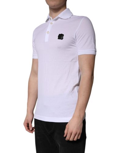 Cotton Logo Collared Polo Men's T-shirt - Dolce & Gabbana - Modalova