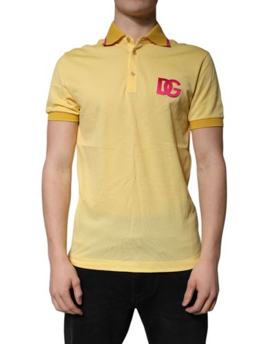 Cotton Logo Collared Polo Men's T-shirt - Dolce & Gabbana - Modalova