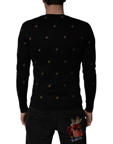 Pineapple Crew Neck Pullover Men's Sweater - Dolce & Gabbana - Modalova