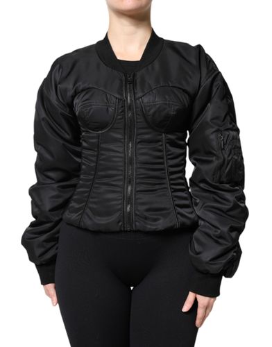 Nylon Full Zip Bustier Corset Women's Jacket - Dolce & Gabbana - Modalova