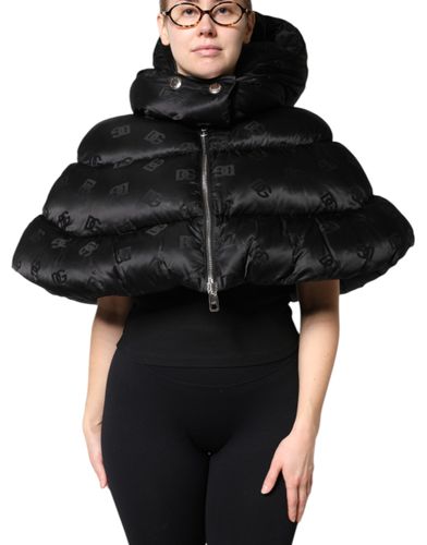 Padded Puffer Hooded Full Zip Cropped Women's Jacket - Dolce & Gabbana - Modalova