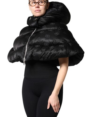 Padded Puffer Hooded Full Zip Cropped Women's Jacket - Dolce & Gabbana - Modalova