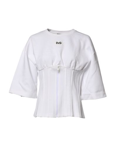 Cotton Blend 3/4 Sleeves Blouse Women's Top (Pre-Owned) - Dolce & Gabbana - Modalova