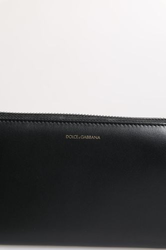 Black Blue Exotic Leather Embossed Continental Men's Wallet - Dolce & Gabbana - Modalova