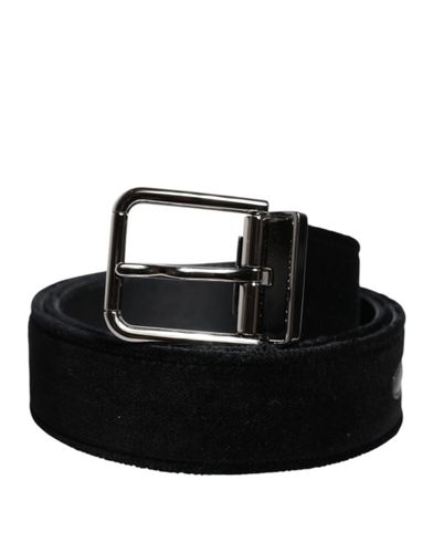 Cotton Silver Tone Metal Buckle Men's Belt - Dolce & Gabbana - Modalova