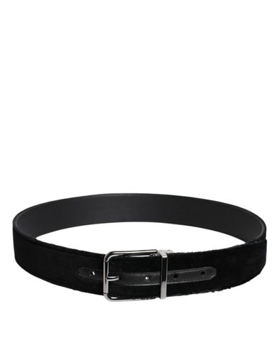 Cotton Silver Tone Metal Buckle Men's Belt - Dolce & Gabbana - Modalova