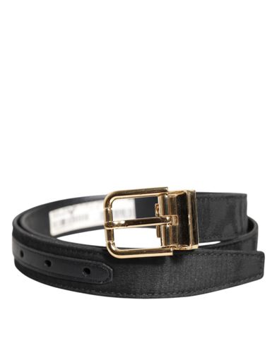 Classic Gold Metal Logo Buckle Men's Belt (Pre-Owned) - Dolce & Gabbana - Modalova