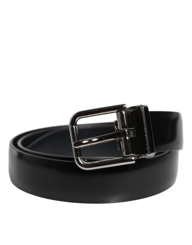 Solid Leather Classic Waist Buckle Women's Belt (Pre-Owned) - Dolce & Gabbana - Modalova