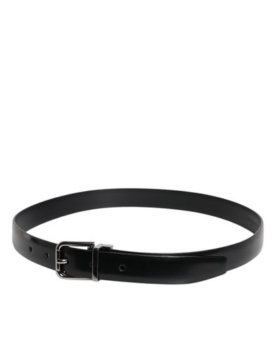 Solid Leather Classic Waist Buckle Women's Belt (Pre-Owned) - Dolce & Gabbana - Modalova