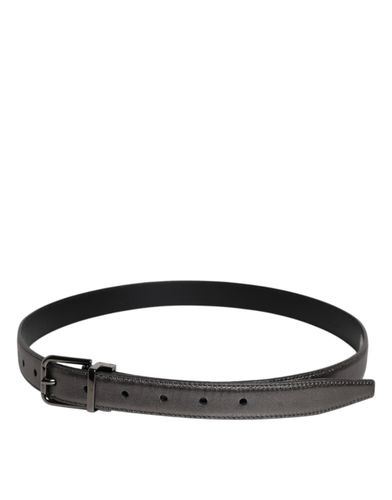 Leather Classic Metal Logo Buckle Men's Belt (Pre-Owned) - Dolce & Gabbana - Modalova